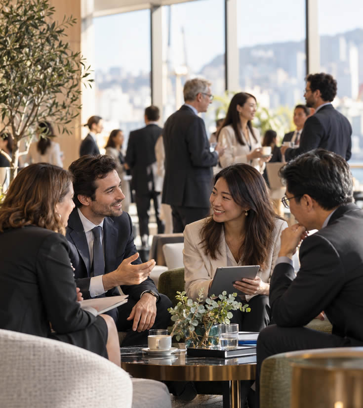 http://Profesionales%20conversando%20durante%20un%20encuentro%20empresarial%20en%20un%20espacio%20de%20networking.